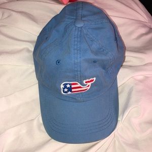 Red, white and blue Vineyard Vines hat